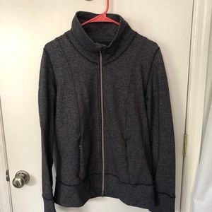 Lululemon Grey wide neck zip up jacket